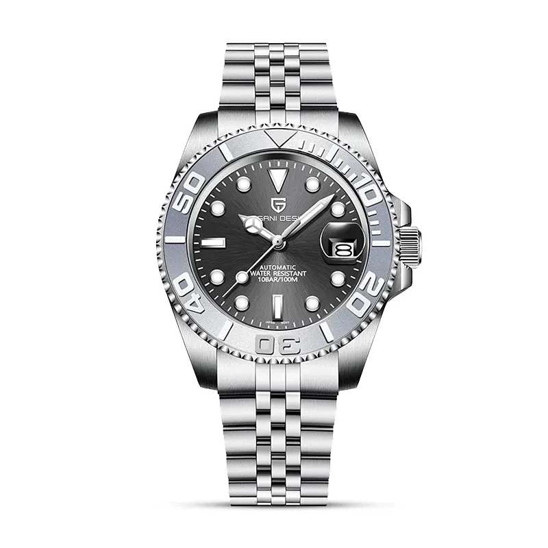 Pagani Design PD-1651 Yachtmaster Grey Dial Automatic Men's Watch